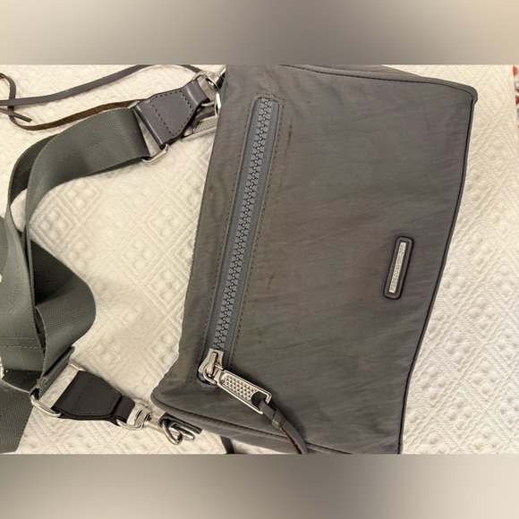 Rebecca Minkoff Charcoal Crossbody Bag with Silver Accents - Picture 6 of 6